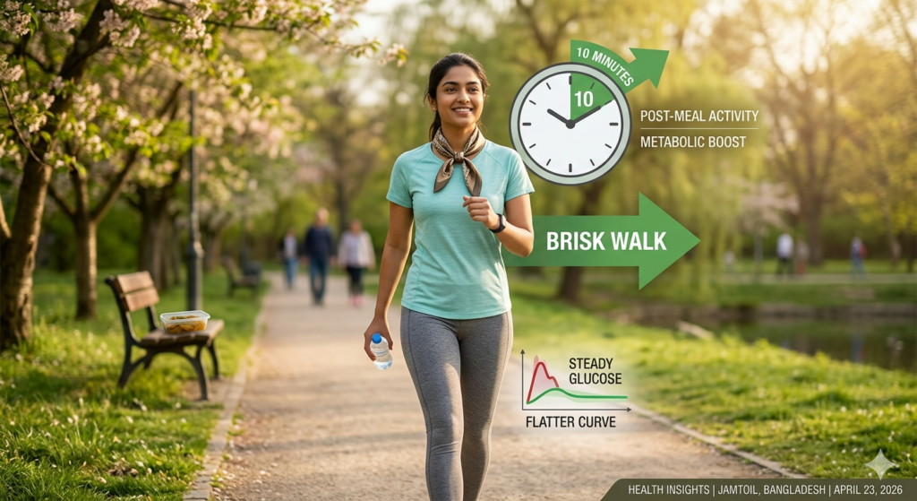  Walking after meals to reduce insulin resistance.
