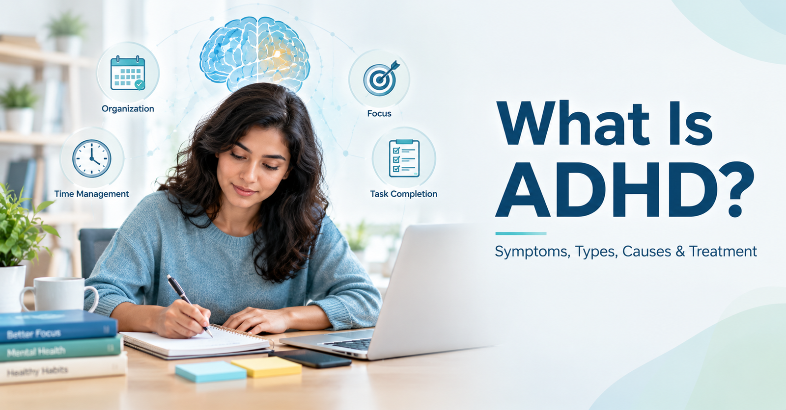 ADHD symptoms, types, causes, diagnosis, and treatment overview