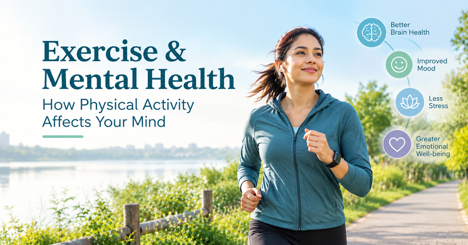 Exercise and mental health benefits for mood and emotional well-being