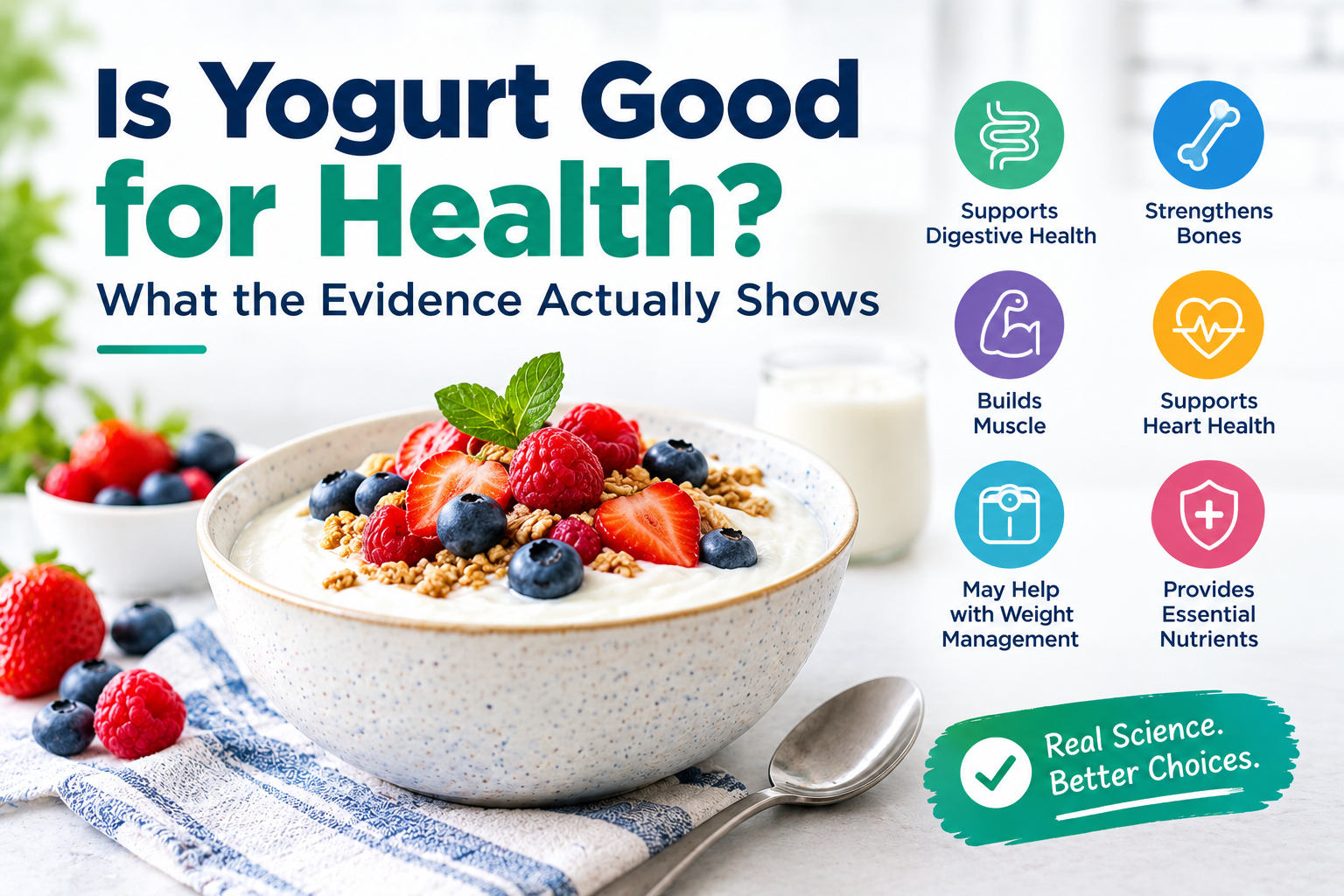 Yogurt health benefits and evidence-based nutrition guide