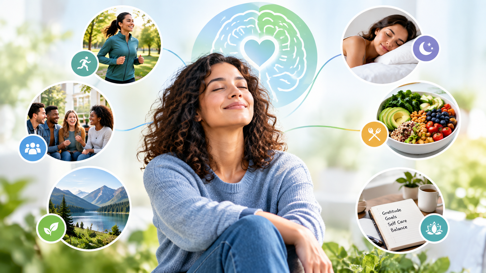 Person representing mental health and emotional well-being