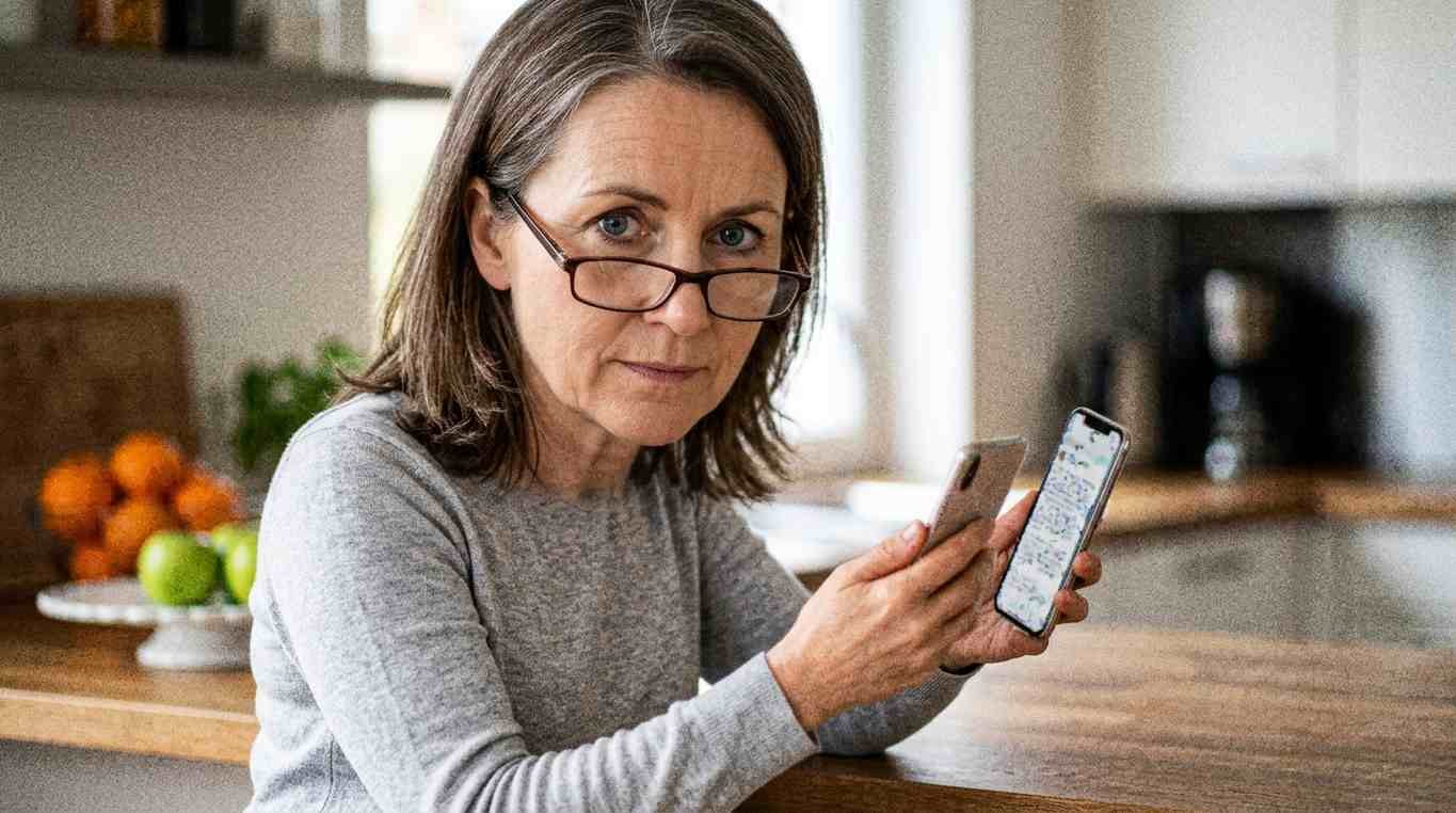 Person experiencing blurred vision and difficulty focusing