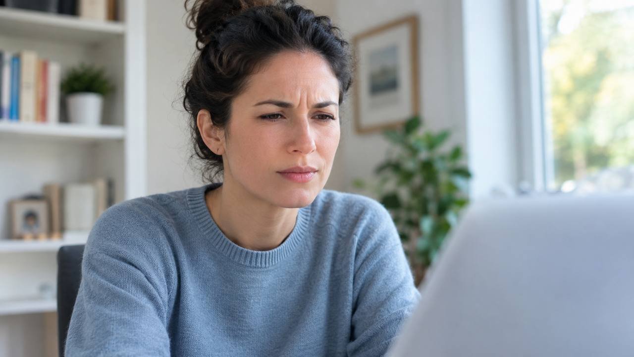 Person experiencing blurred vision without other noticeable symptoms